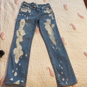 True Religion bleach wash jeans
